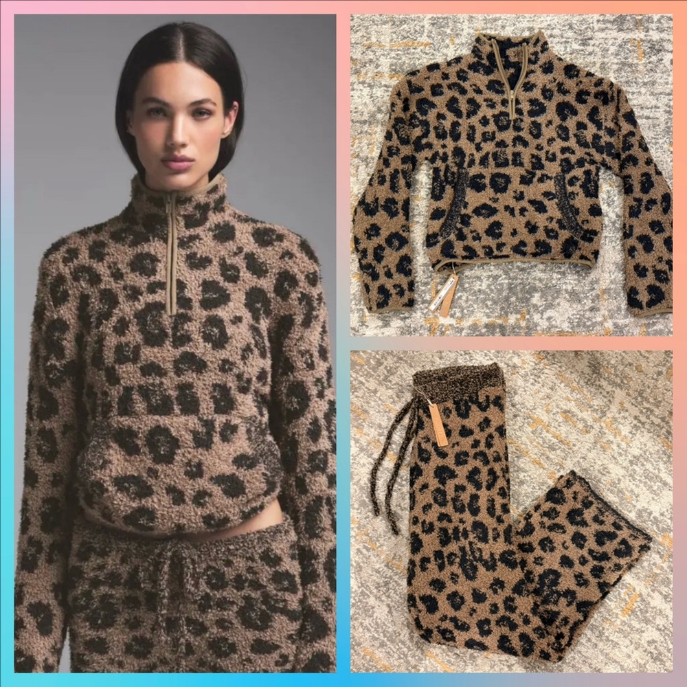 SKIMS Leopard Cozy Knit Set